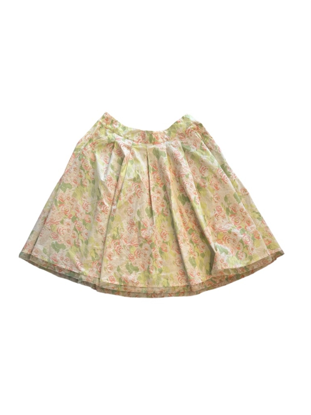 Elie Tahari Floral Circle Skirt in Pale Green & Soft Pink Coquette Spring Size 2
